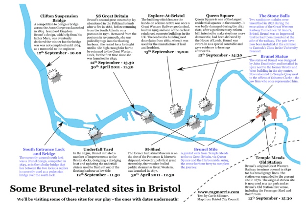 Brunel Tour Map